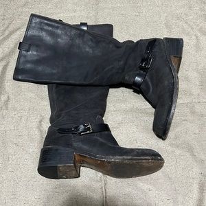 Rag & Bone tall black leather riding boots 8.5